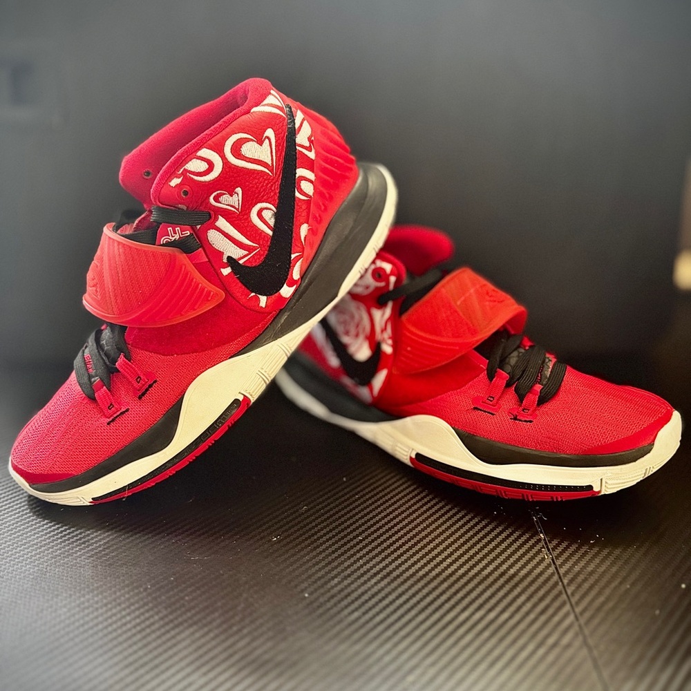 Rare! Only 2,066 pairs made! Nike Kyrie 6 University Red Size 11